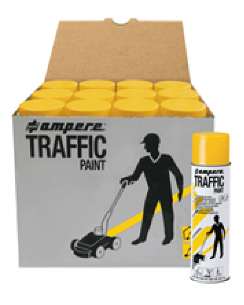 Ampere Traffic Paint Yellow 12 pcs